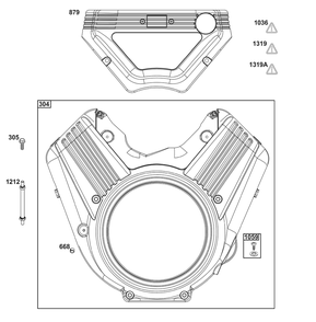 Blower Housing Group Diagram and Parts List for 61E377-0140-J1 400000 - 699999 Briggs and Stratton Engine